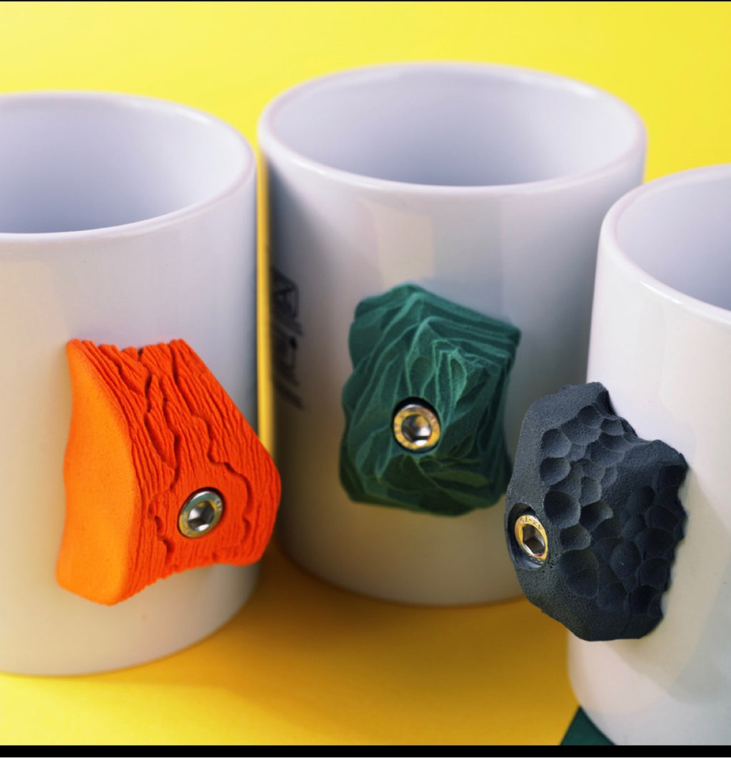 Rock Climbing Mug | Ceramic Mug With Grip Hold