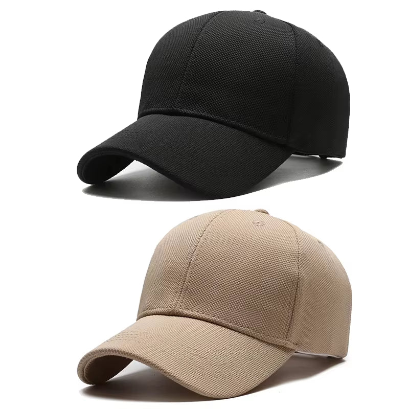 Pineapple Cloth Light Plate Simple Hat Men'S Casual Baseball Cap Fashion Visor Hat Minimalist Female Cap, Big Head Circumference.