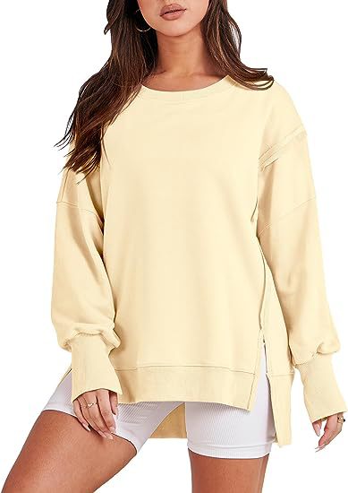 Oversized Sweatshirt Women| Casual Crew Neck Jumper