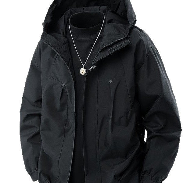 Men's And Couple's Outdoor Windproof Lettered Jacket