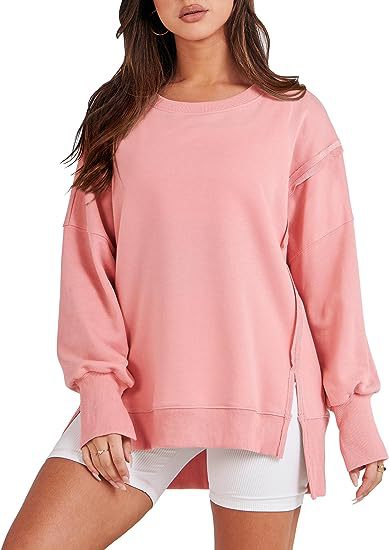 Oversized Sweatshirt Women| Casual Crew Neck Jumper
