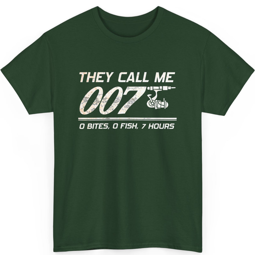 Fishing T-Shirt 007 Angler Joke Tee | Fishing Gift Shirt