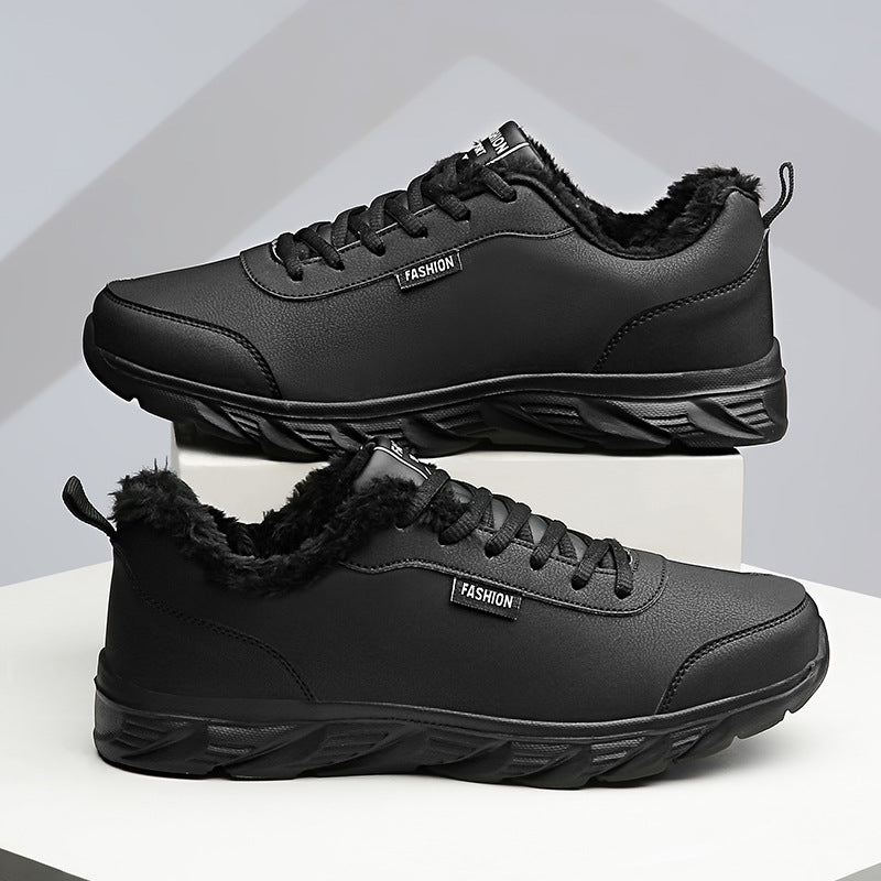 Men Sneakers Winter Warm Sports Shoes With Plush