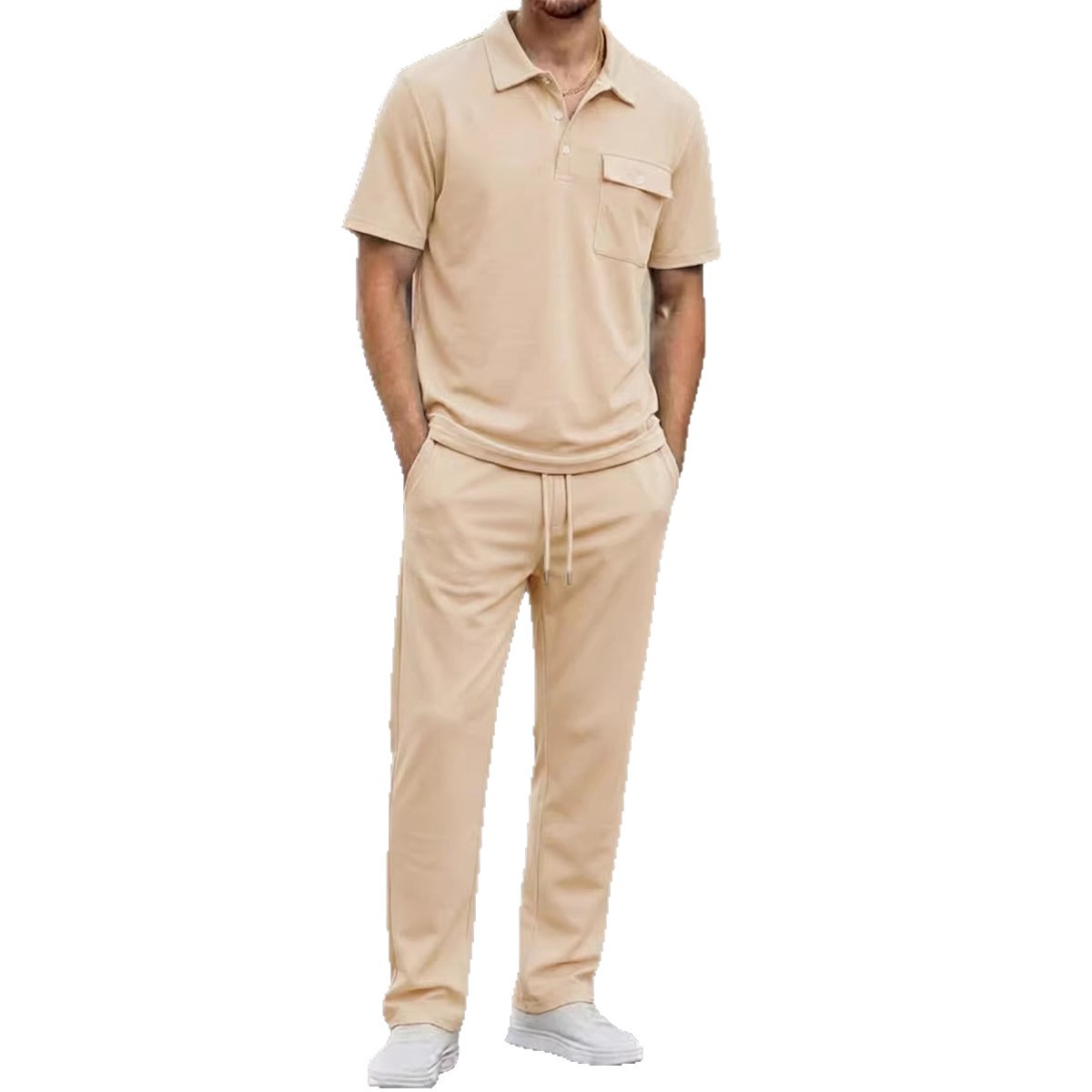 Mens 2 Piece Polo & Pants Set | Sportswear Outfit UK