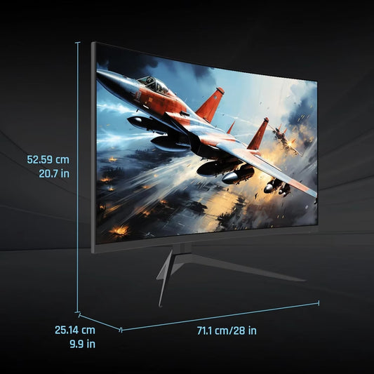 32 Inch 240Hz Curved Gaming Monitor 1500R 1080P 125% Srgb 1Ms, Freesync/G-Sync HDR10,HDMI/DP/USB Ports VESA
