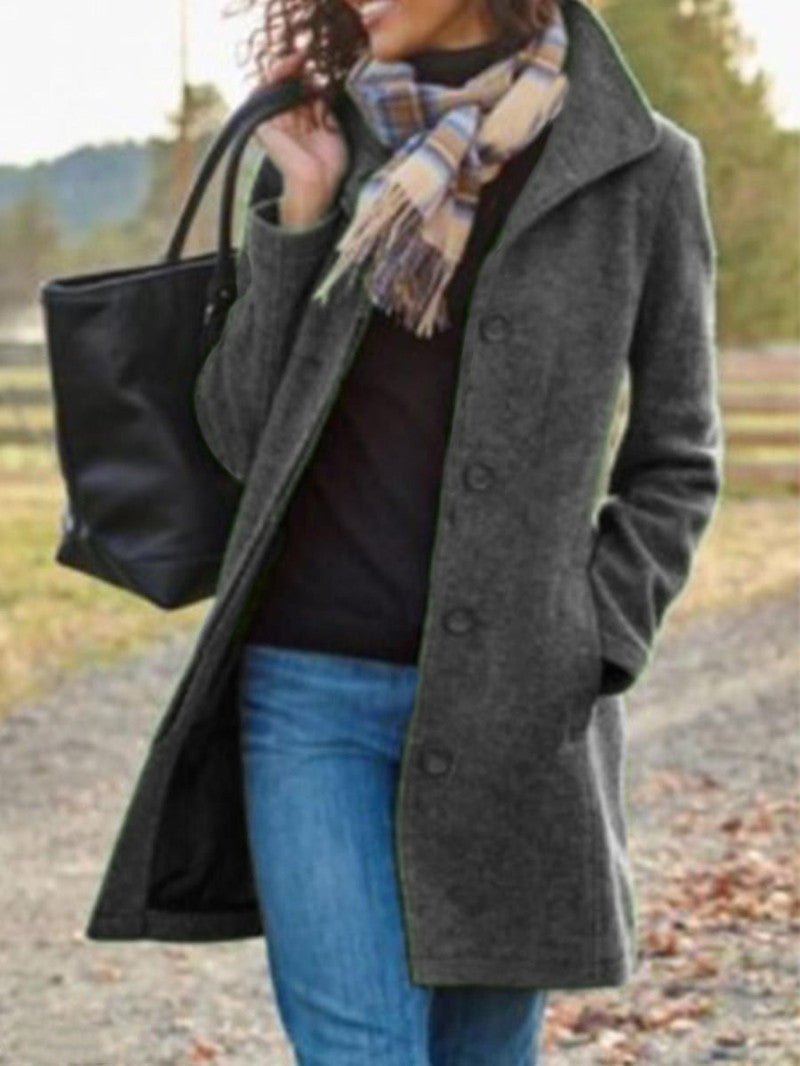 Slim Mid-length Jacket Women's Clothing