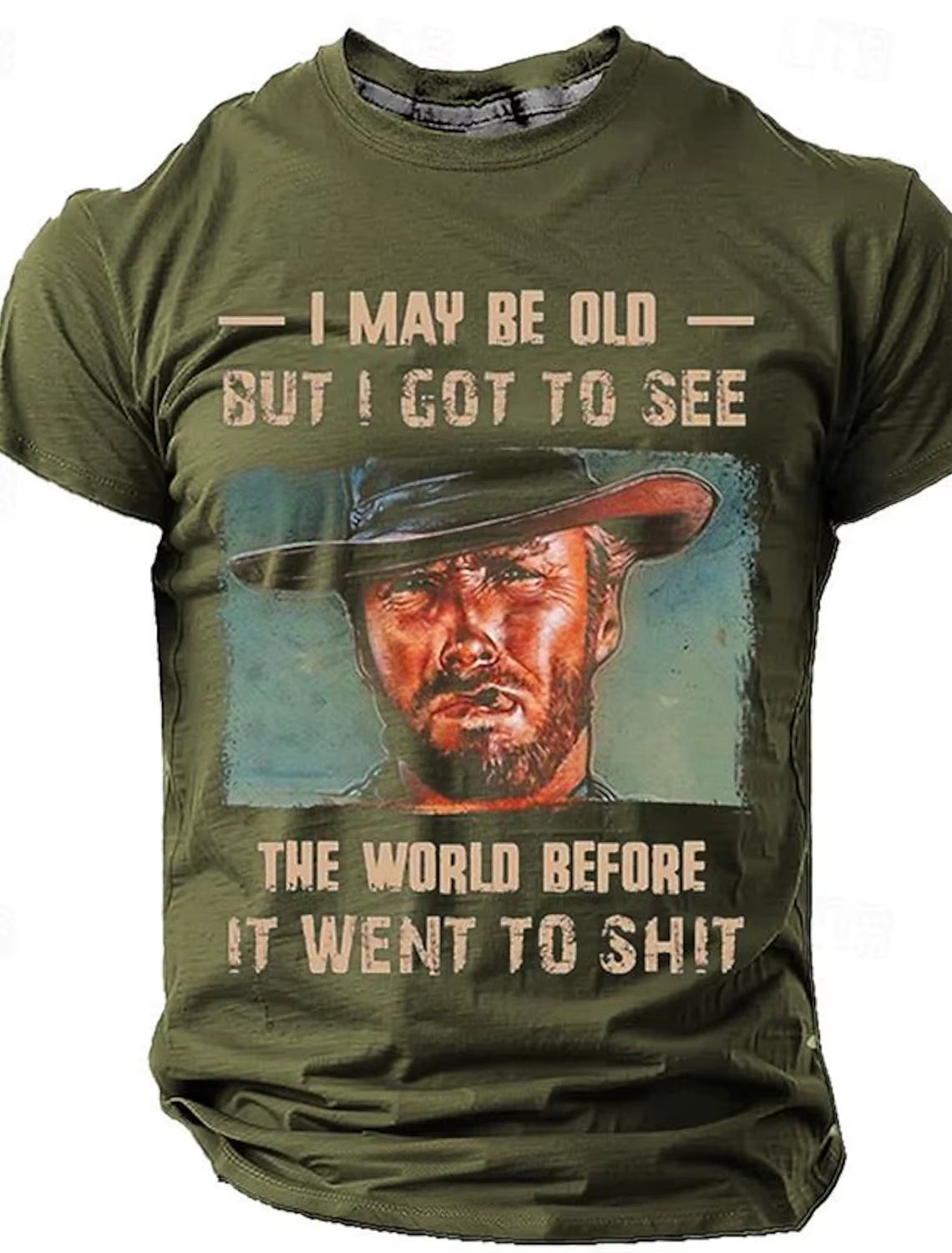 Men'S Retro Western Denim 3D Printed T-Shirt Personality Street Men'S T-Shirt Fitness Oversized T-Shirt Outdoor Fashion T-Shirt