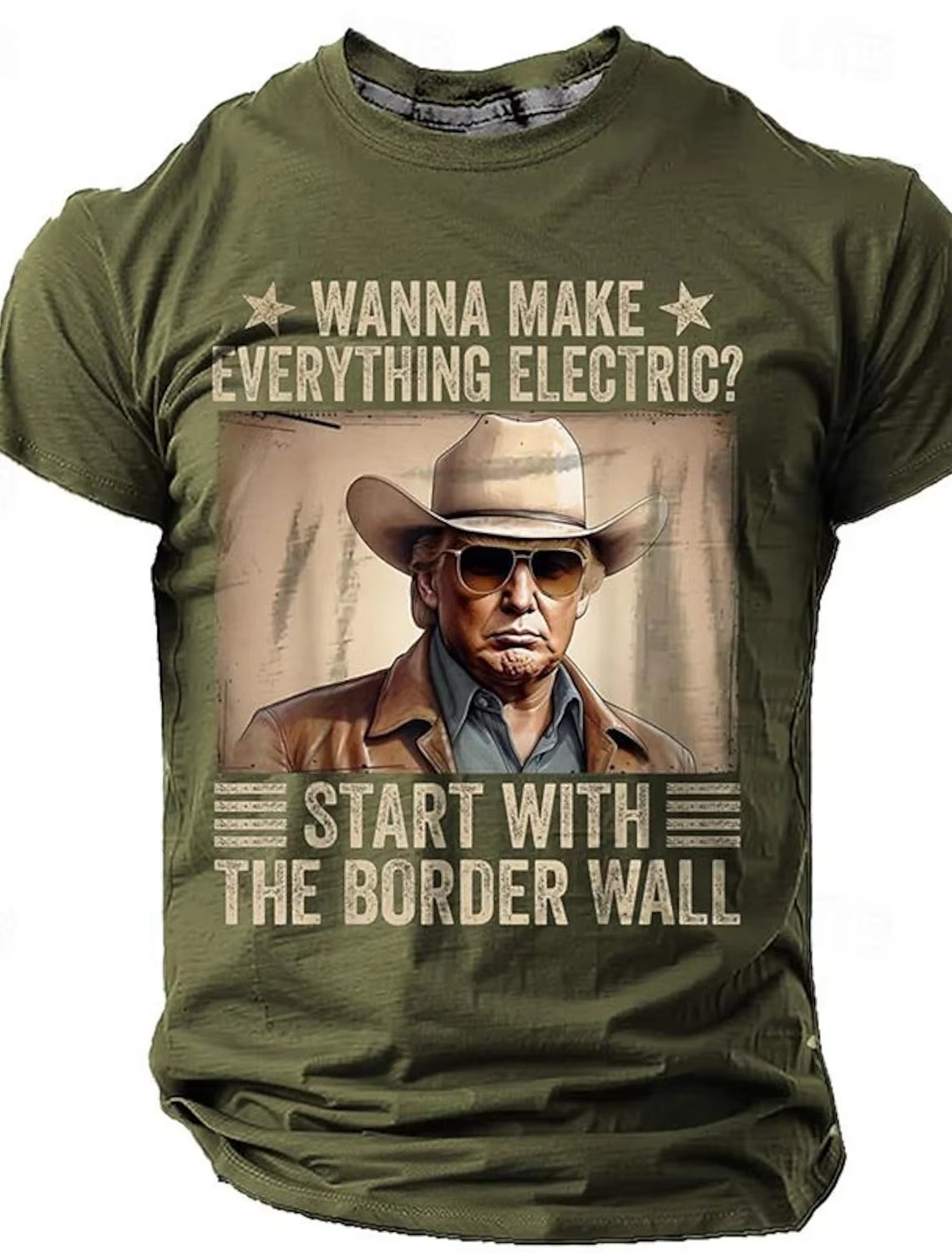 Men'S Retro Western Denim 3D Printed T-Shirt Personality Street Men'S T-Shirt Fitness Oversized T-Shirt Outdoor Fashion T-Shirt