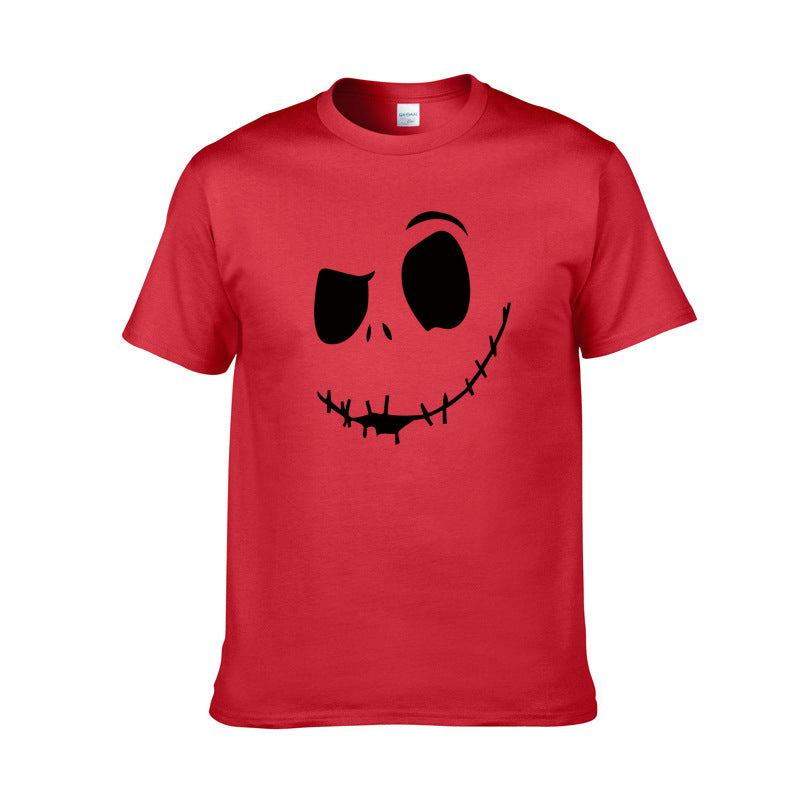 Spooky Smile Face T-Shirt | Unisex Cotton Graphic Tee