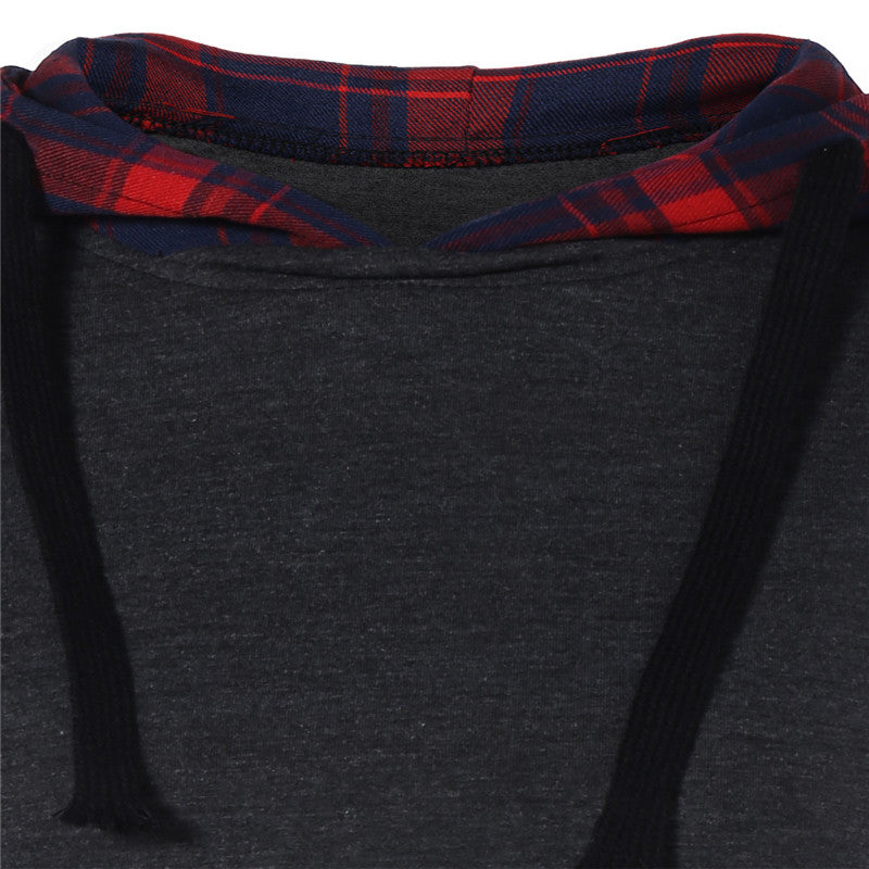 Plaid patchwork jacket