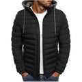 Men’s Hooded Puffer Jacket | Lightweight Zip Up Padded Coat