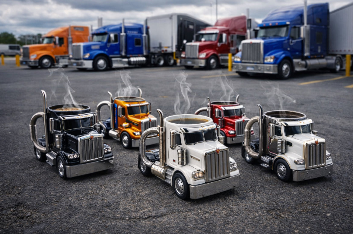 Trucker Coffee 3D Mug