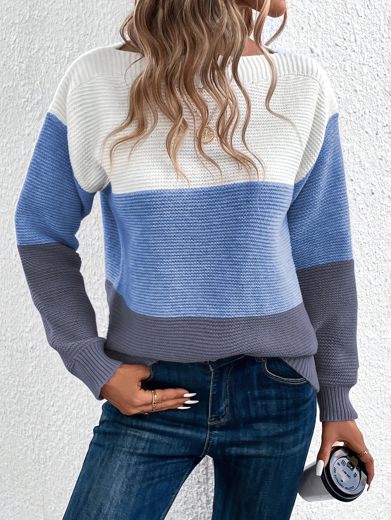 Pullover Knitted Sweater Fashion Round Neck