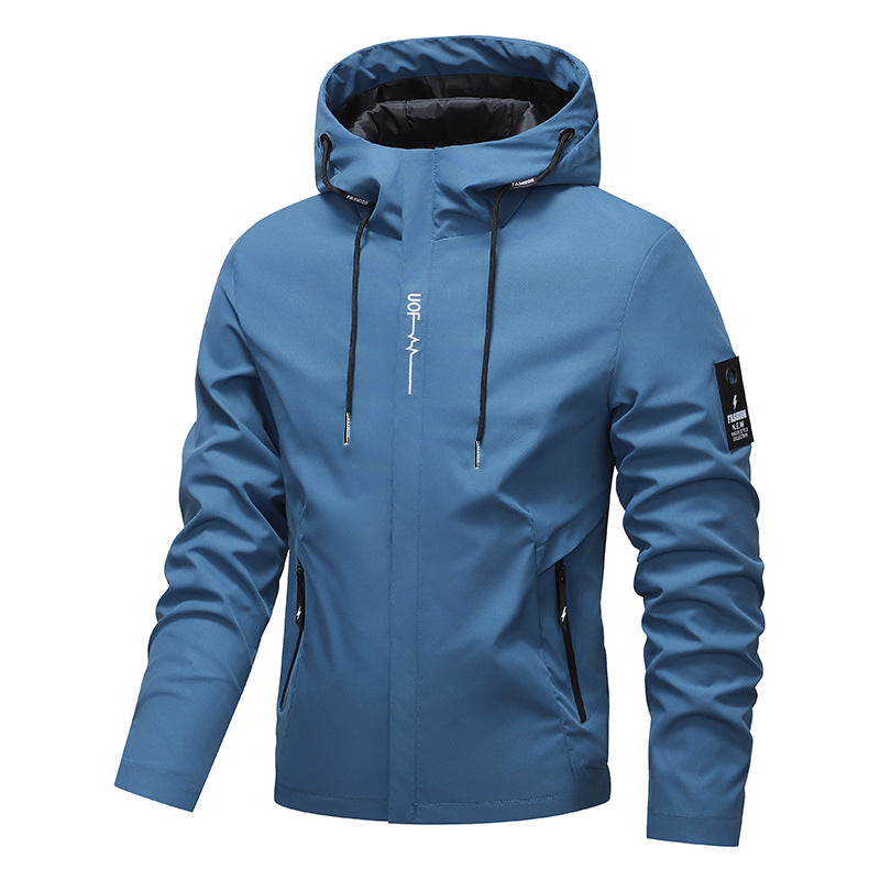 Spring Jacket Hooded Casual Fashionable Men's