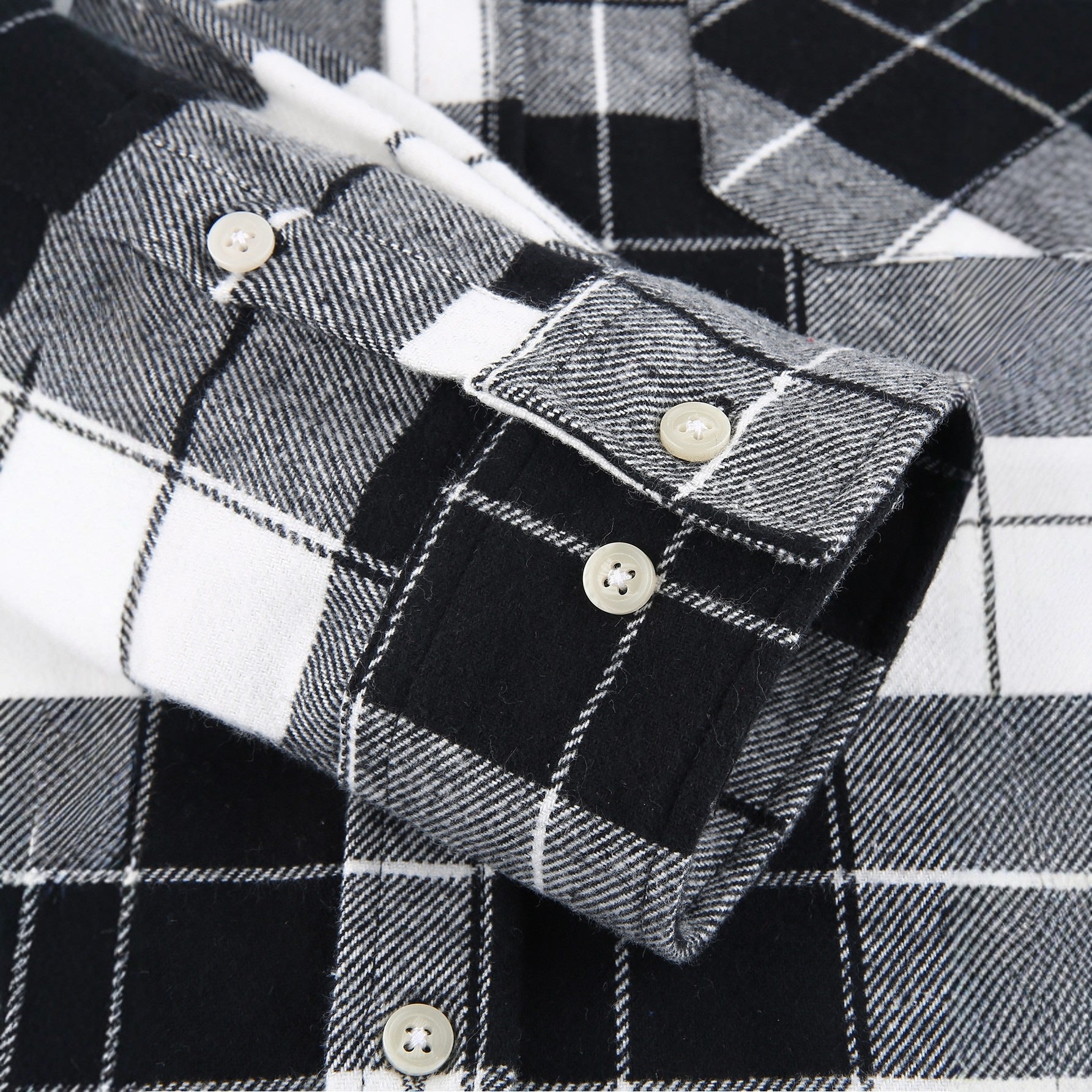 Men's Plaid Shirt Casual Hooded Jacket With Two Pockets