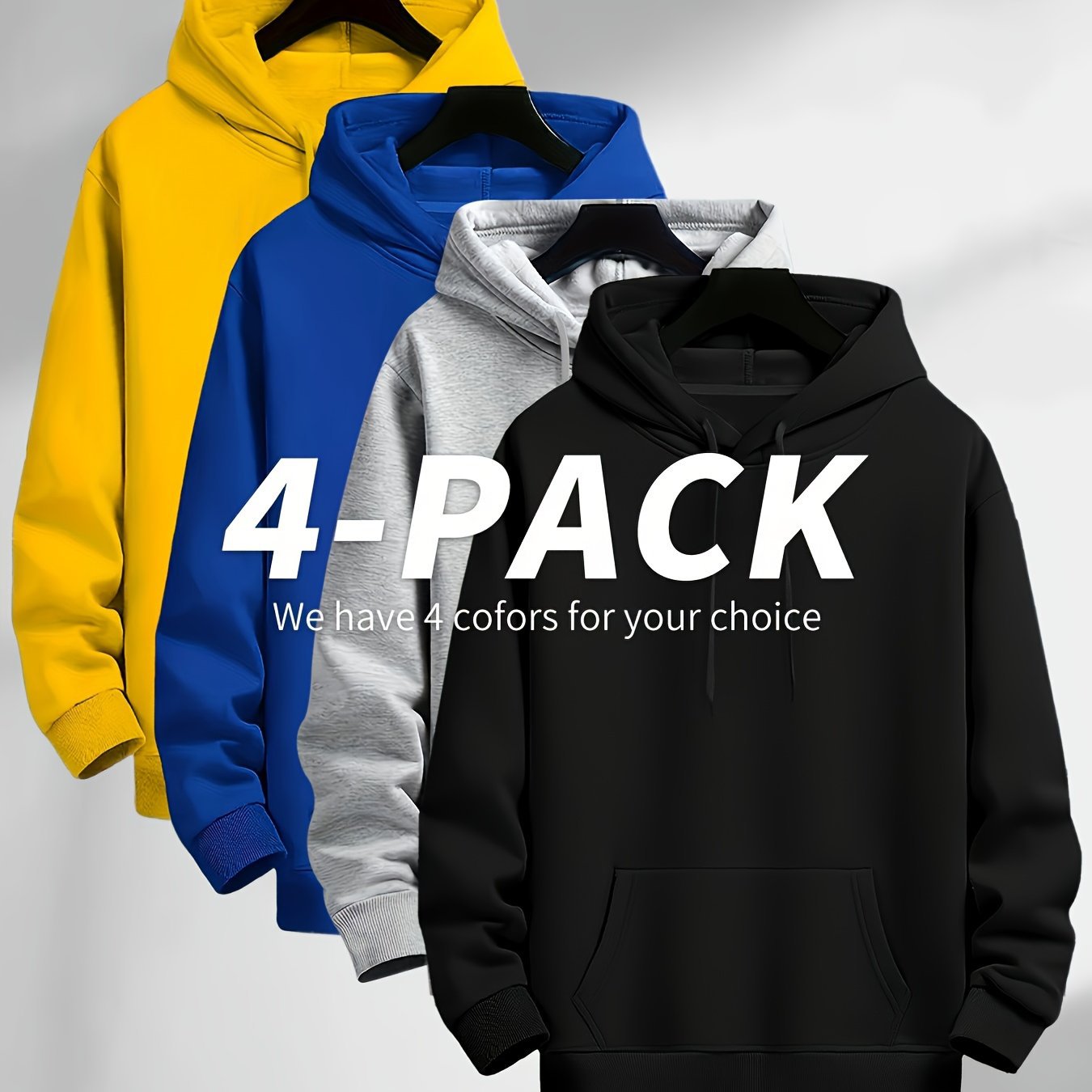 Men's Heavyweight Hoodie Kangaroo Pocket Sweatshirt