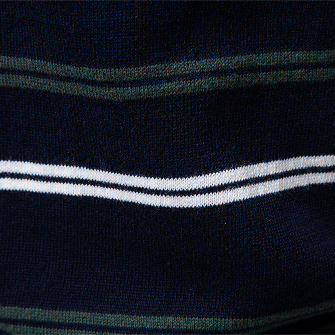 Pure Cotton Men's Short-sleeve Knitted T-shirt