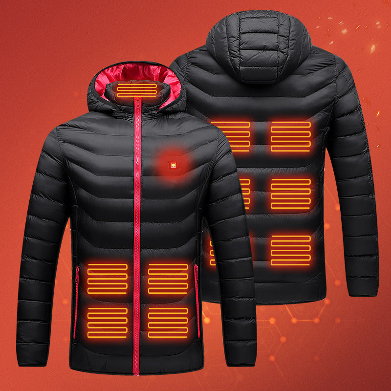 Women’s Smart Heated Cotton-Padded Coat – USB Heating, Multiple Heat Zones 🔥🧥