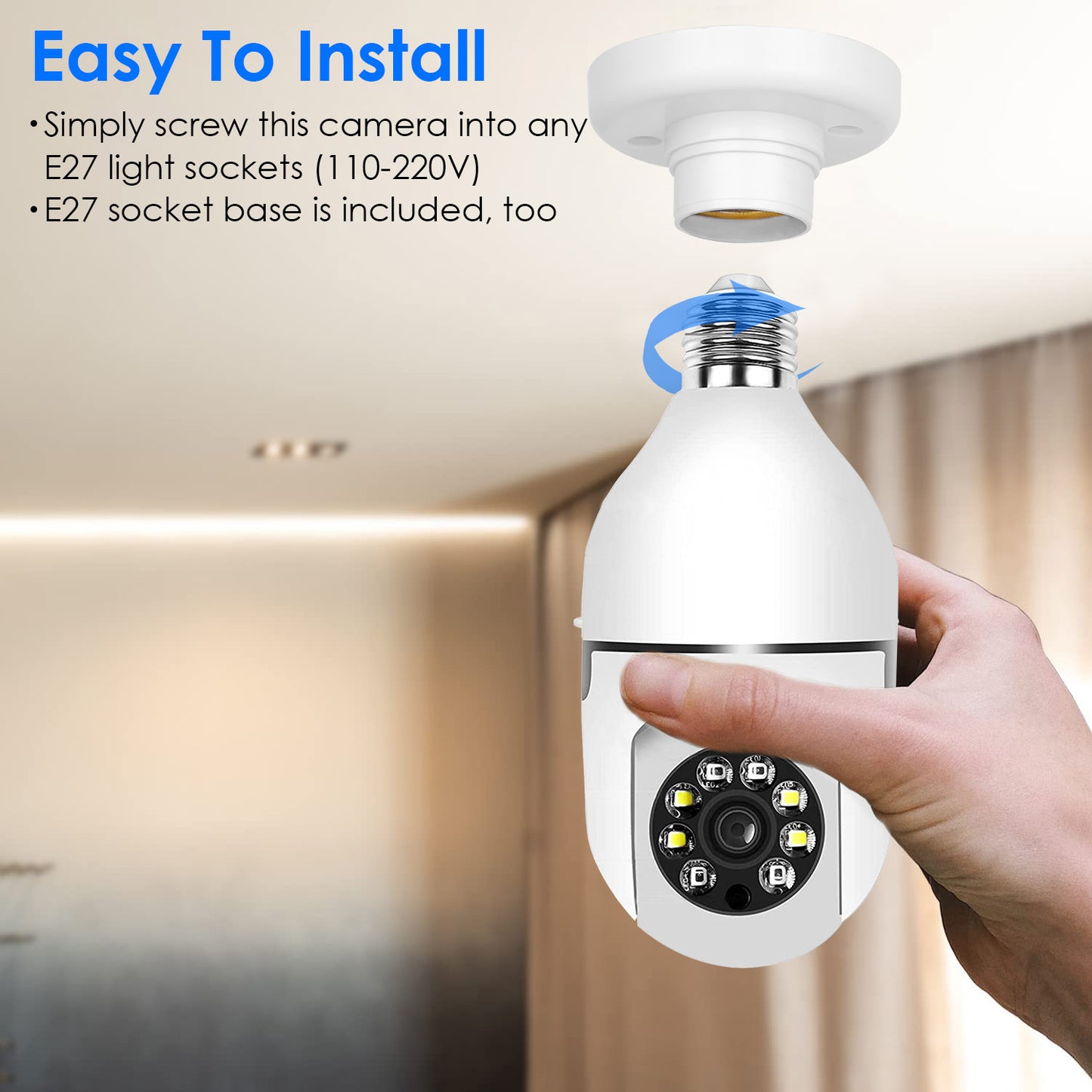 WiFi Bulb Camera 1080P
