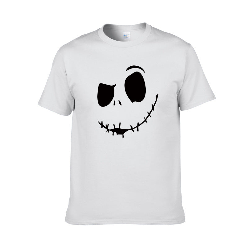 Spooky Smile Face T-Shirt | Unisex Cotton Graphic Tee