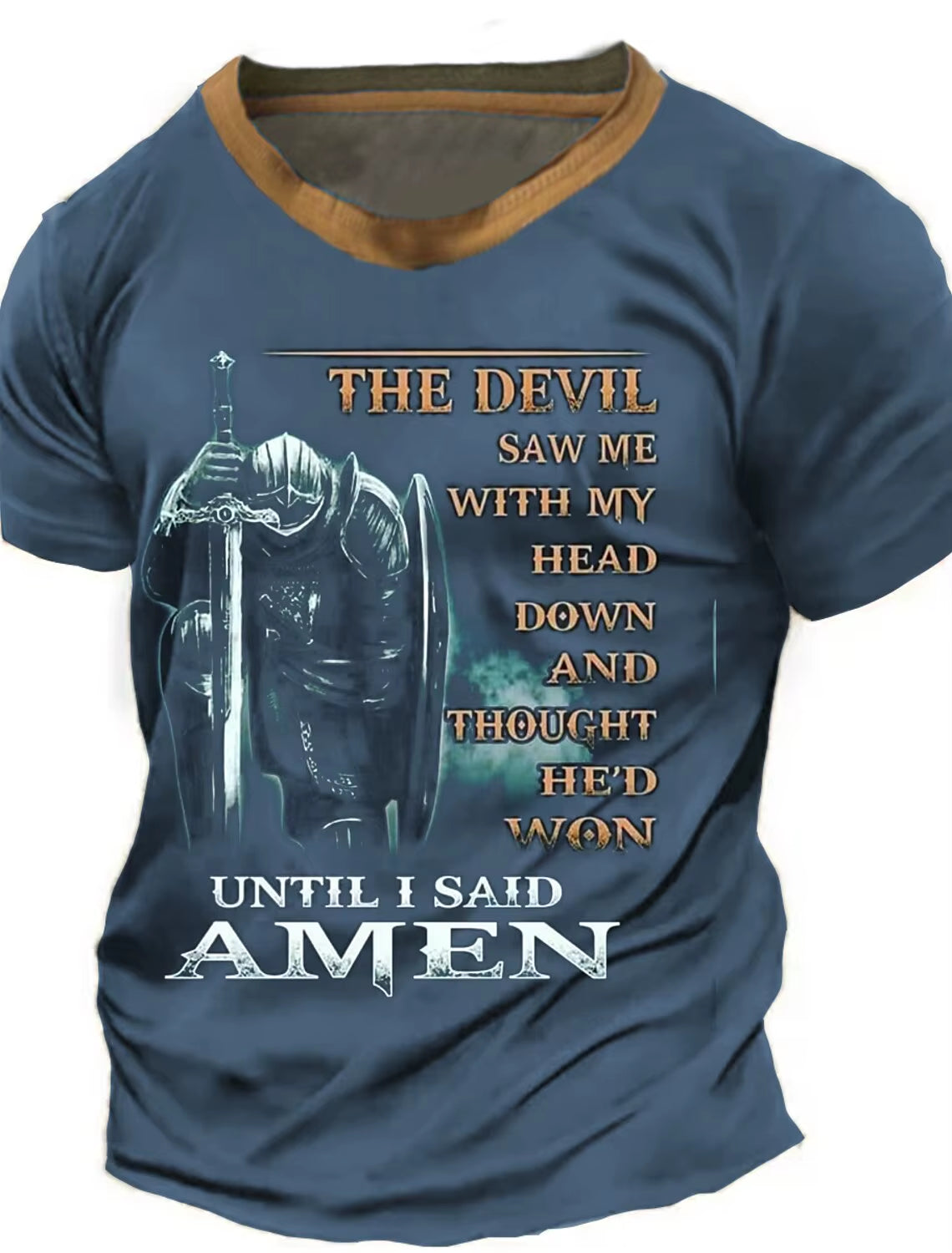 Men'S Retro Western Denim 3D Printed T-Shirt Personality Street Men'S T-Shirt Fitness Oversized T-Shirt Outdoor Fashion T-Shirt