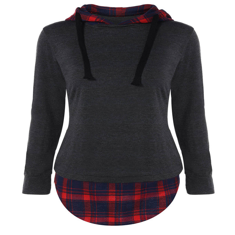 Plaid patchwork jacket