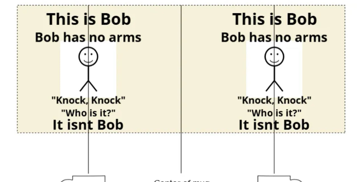 This is Bob mug ( black inside and handle )