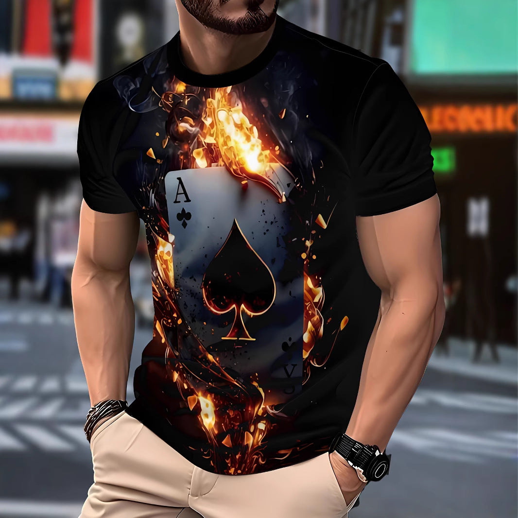 Men’s Graphic Summer T-Shirt | Casual Short Sleeve shirt - Cheshire Bargains