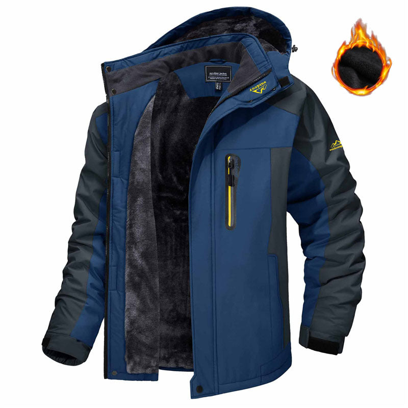 Winter Hooded Jacket Fashion Casual Warm Fleece Coat