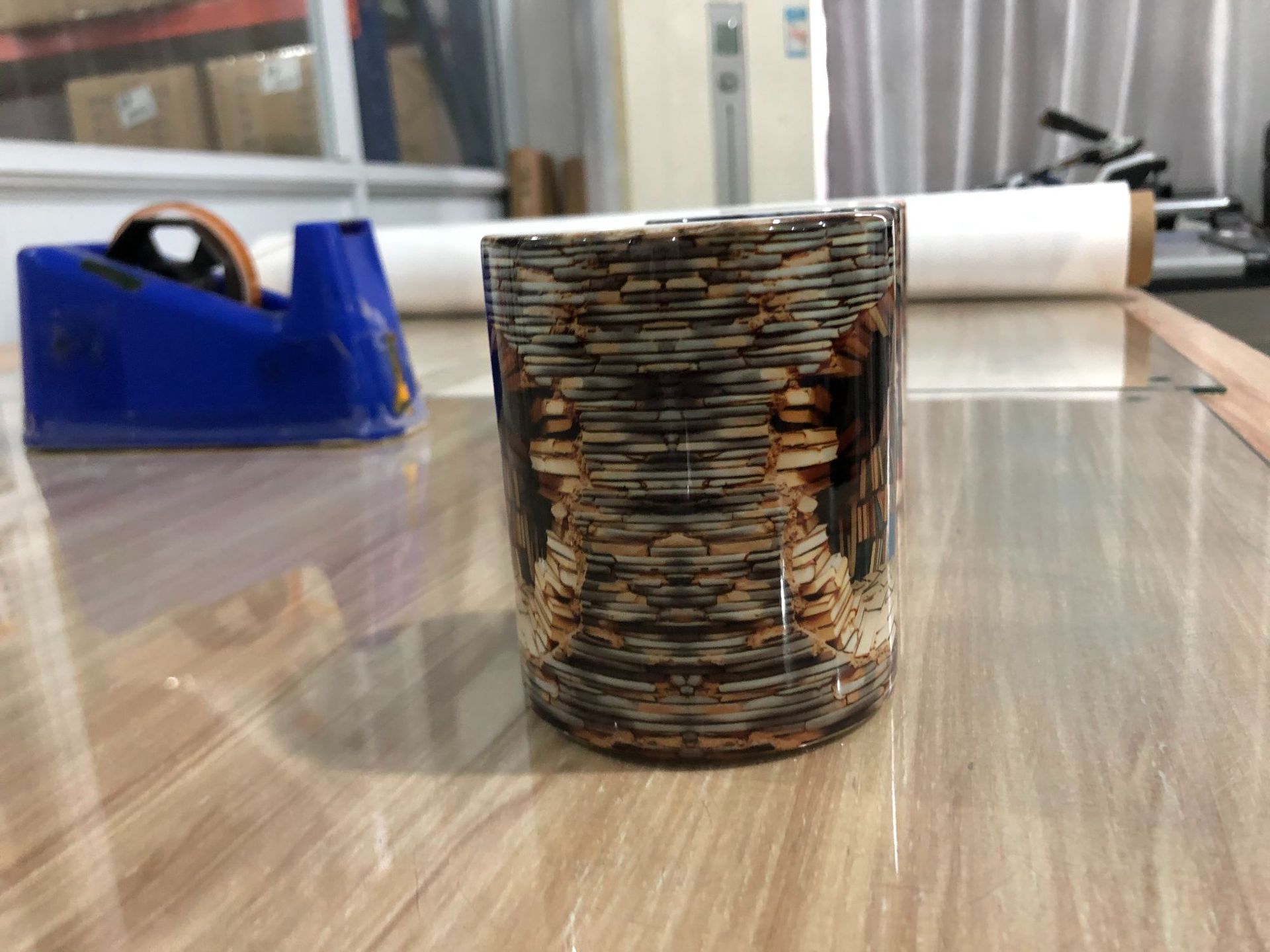 3D Book Shelf Ceramic Mugs