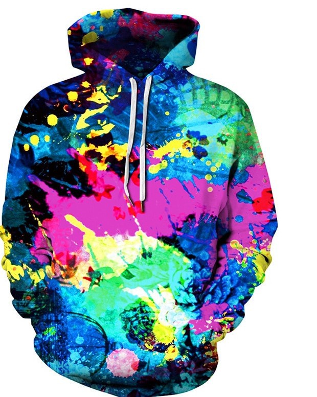 🌌 3D Digital Print Hoodie – Unisex Galaxy Pullover