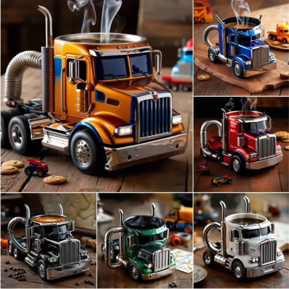 Trucker Coffee 3D Mug