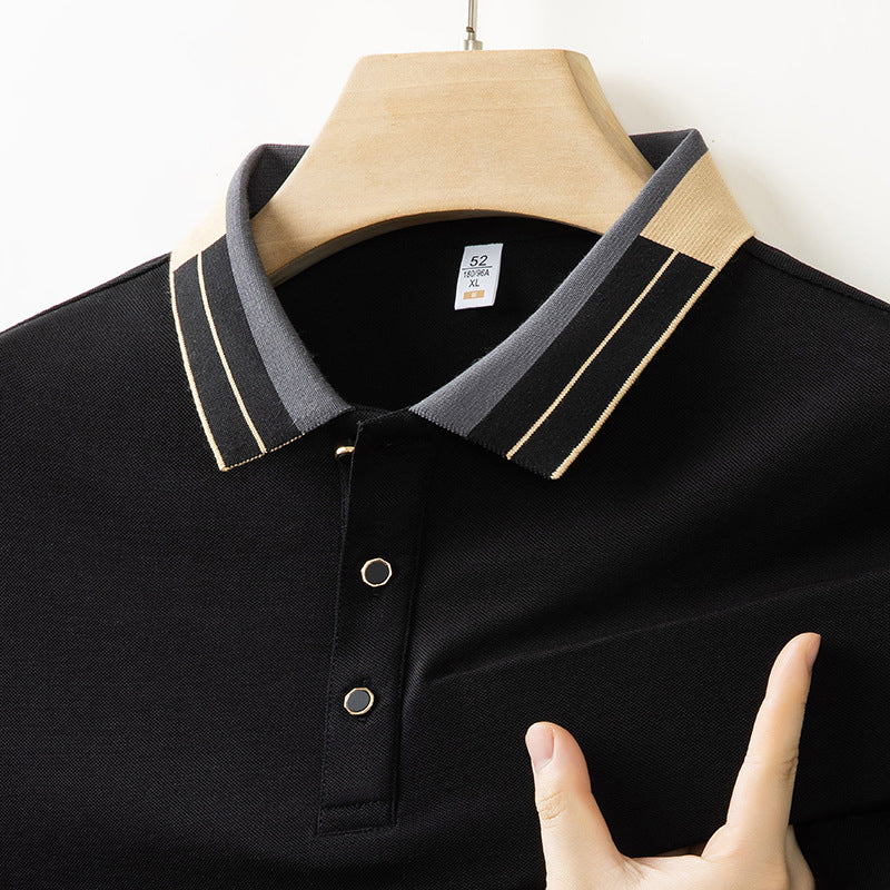 Short Sleeve Shirt With Lapel Collar Loose Fit Shirt For Men