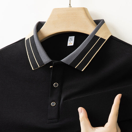 Short Sleeve Shirt With Lapel Collar Loose Fit Shirt For Men