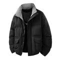 Mens Loose Casual Plus-Thickness Cotton Jacket