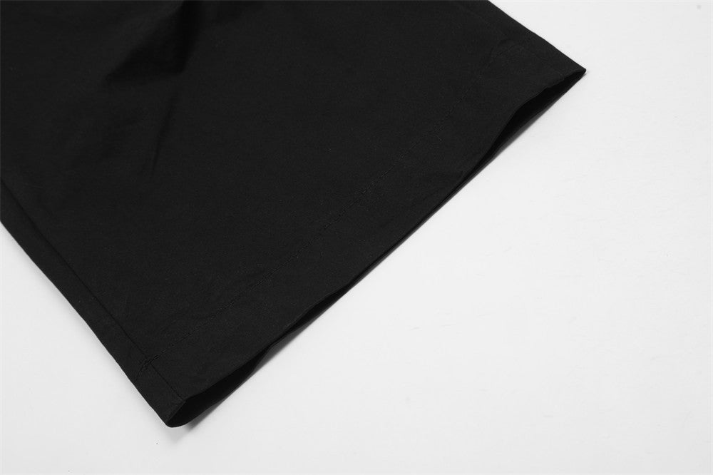 Solid Color Workwear Men's Baggy Straight Trousers