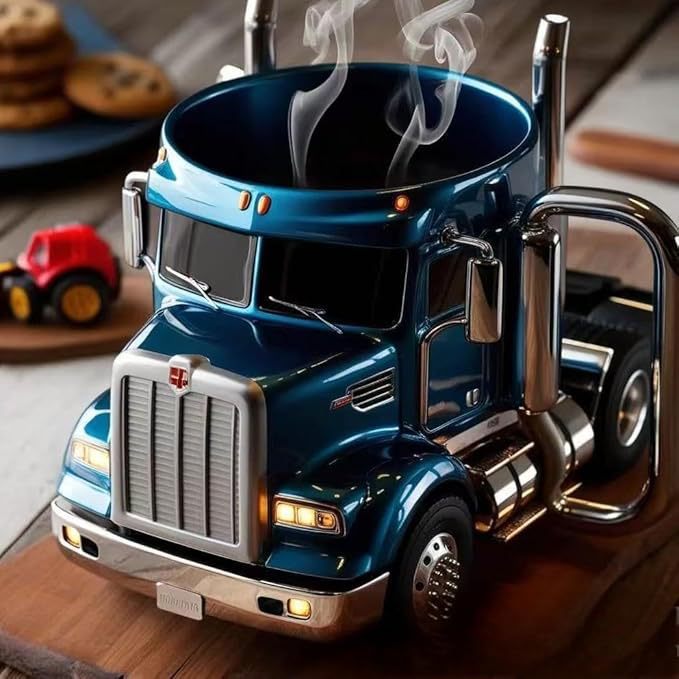 Trucker Coffee 3D Mug