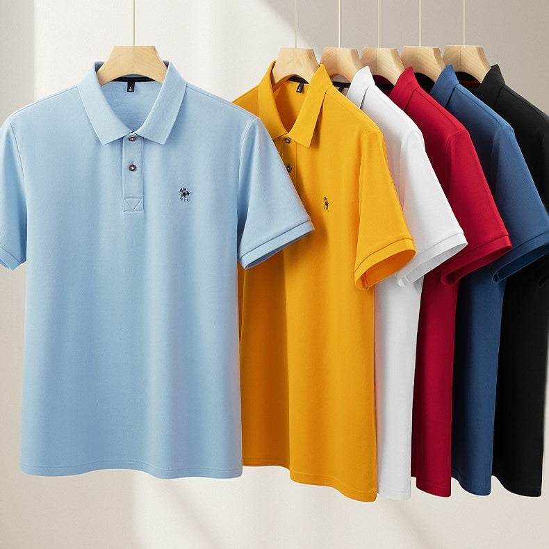 Mens Mercerized Cotton Polo Shirt | Double Knit Pique
