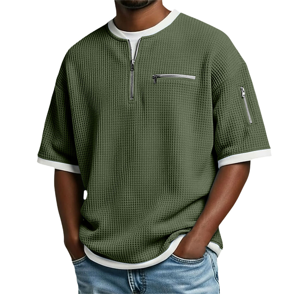 Men's Short-sleeve Polo Shirt Casual And Loose-fitting T-shirt