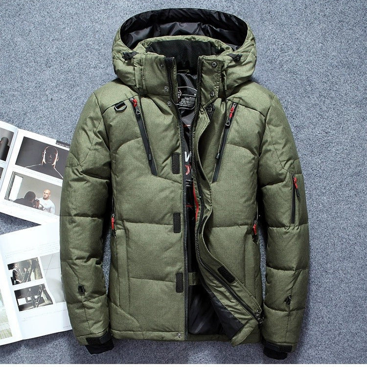 🧥 Men’s Waterproof Cold-Weather Hooded Jacket