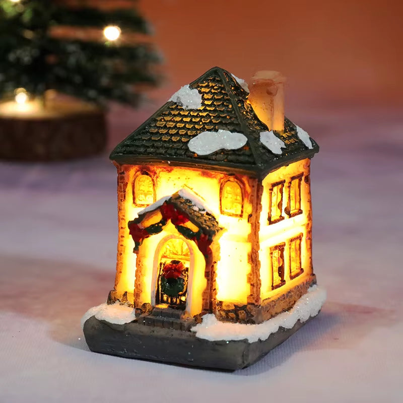 Christmas House Light Decorations for Home Ornaments Kids Xmas Gift New Year 2025 Navidad Decor Bedroom Night Light with Battery