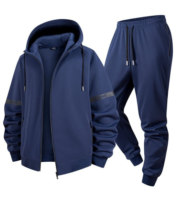 Men's Sports And Leisure Handsome Long Sleeved Two-piece Set