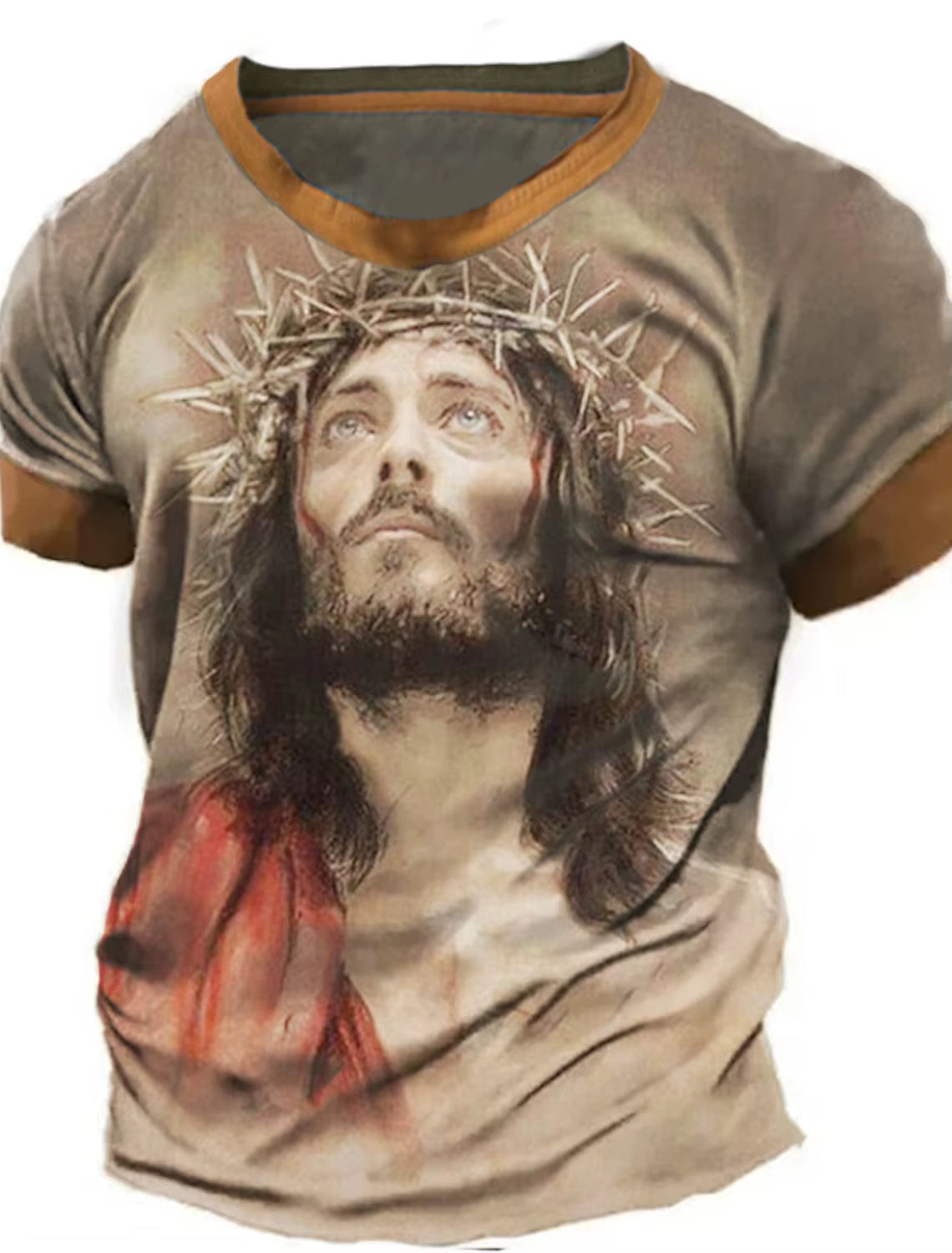 Men'S Retro Western Denim 3D Printed T-Shirt Personality Street Men'S T-Shirt Fitness Oversized T-Shirt Outdoor Fashion T-Shirt