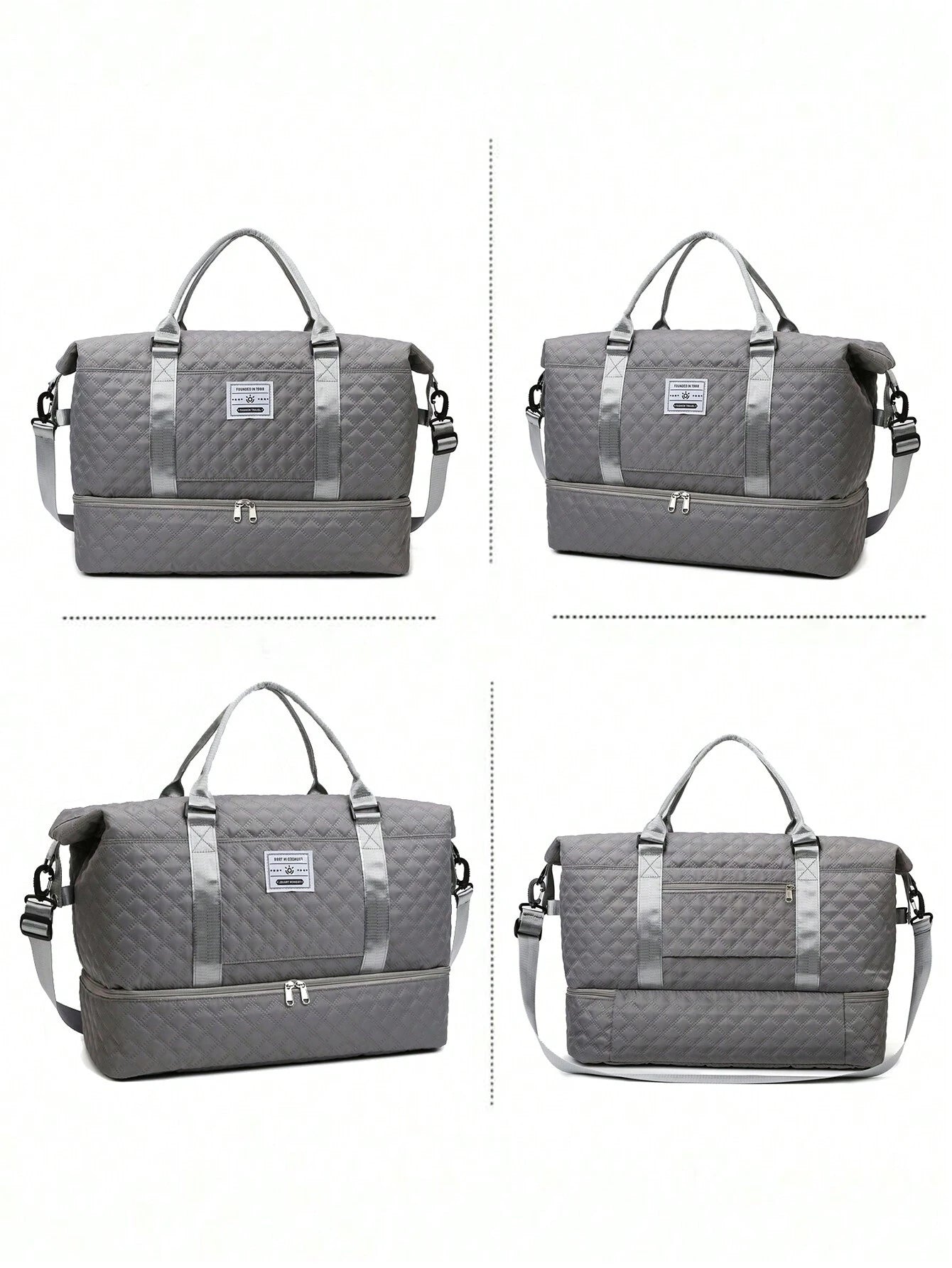 2PCS Large Capacity Travel Duffel Bag, Wet and Dry Separation Fitness Bag, Weekend Overnight Shoulder Bag, Hospital Necessary Mommy Bag, Travel Bag, Holiday Bag, Weekend Bag, Overnight Bag, with a Pull Bar Bag, with Shoe Storage, Boarding Bag, Cosmetics Storage Bag for Suitcase Gym Bag Duffle Bag for Luggage Carry on Bag College Bag Luggage Bags Weekender Bag Hospital Bag Winter