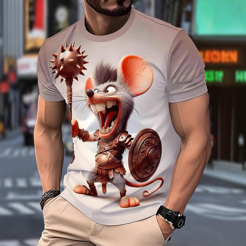 Men’s Graphic Summer T-Shirt | Casual Short Sleeve shirt - Cheshire Bargains