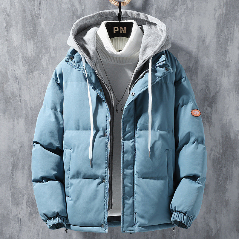 Fashion Hooded Jacket Men Winter Windproof Coat