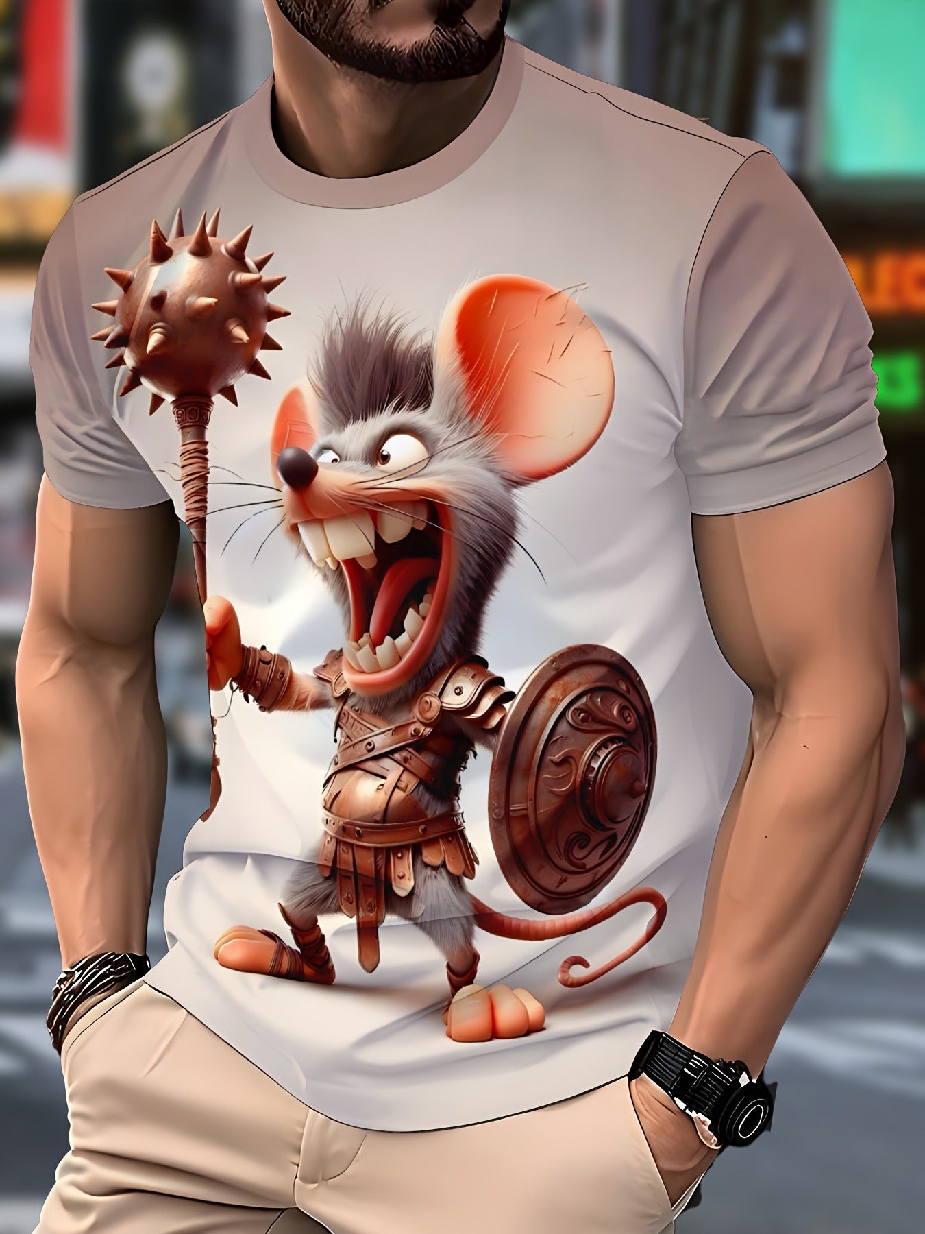 Men’s Graphic Summer T-Shirt | Casual Short Sleeve shirt - Cheshire Bargains