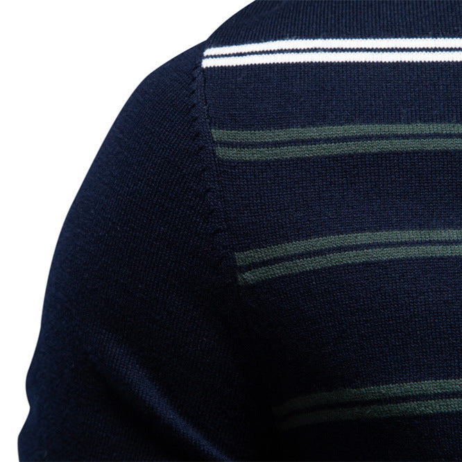 Pure Cotton Men's Short-sleeve Knitted T-shirt